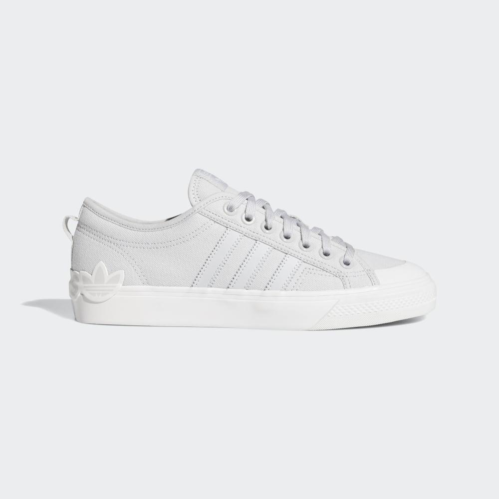 Adidas Men's Nizza Originals Shoes Light Grey/White Ireland EF5714